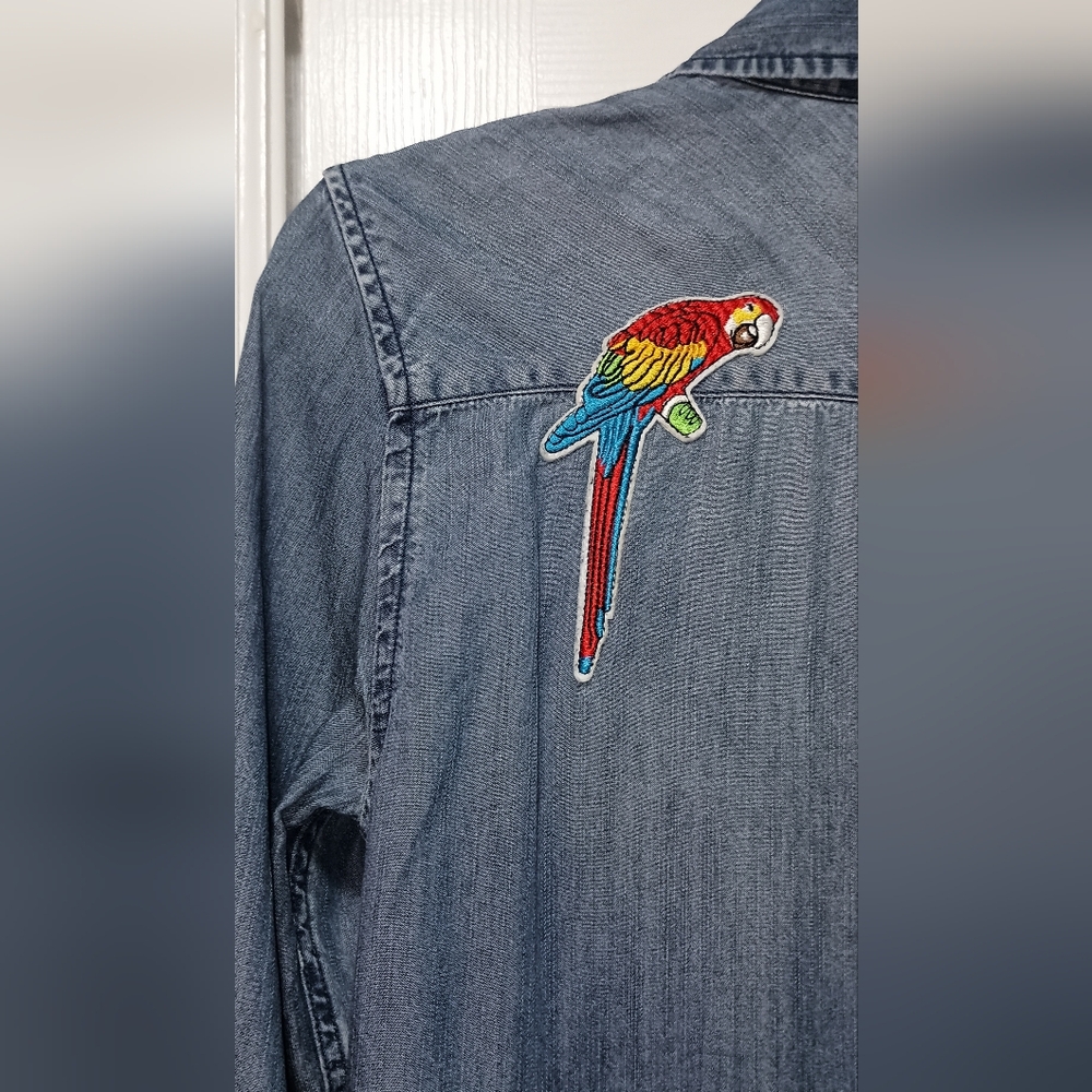 Rails Carter Patchwork Long Sleeve Button Down To… - image 5